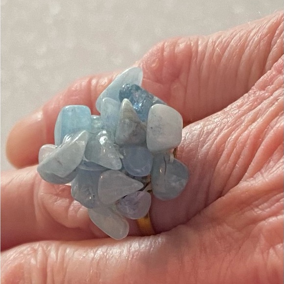 NEW Amazonite chip ring - Picture 3 of 8